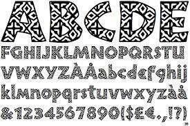 African Textile One Font preview